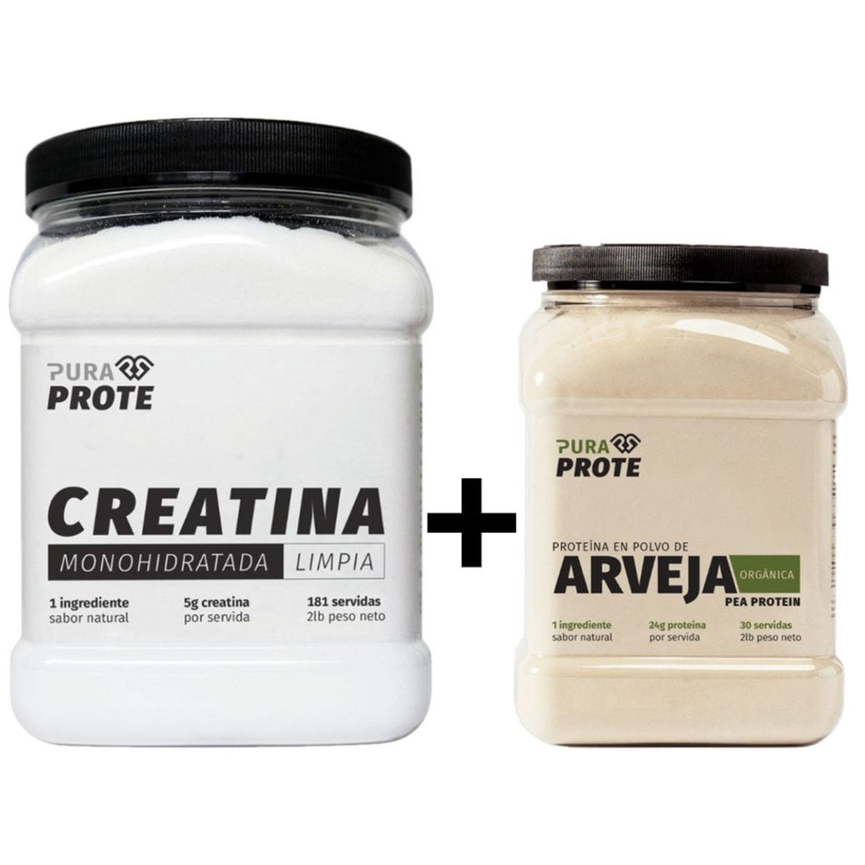 Pack Vegano Pura Prote Creatina-Proteína Power - Energía Atletas Imagen 1