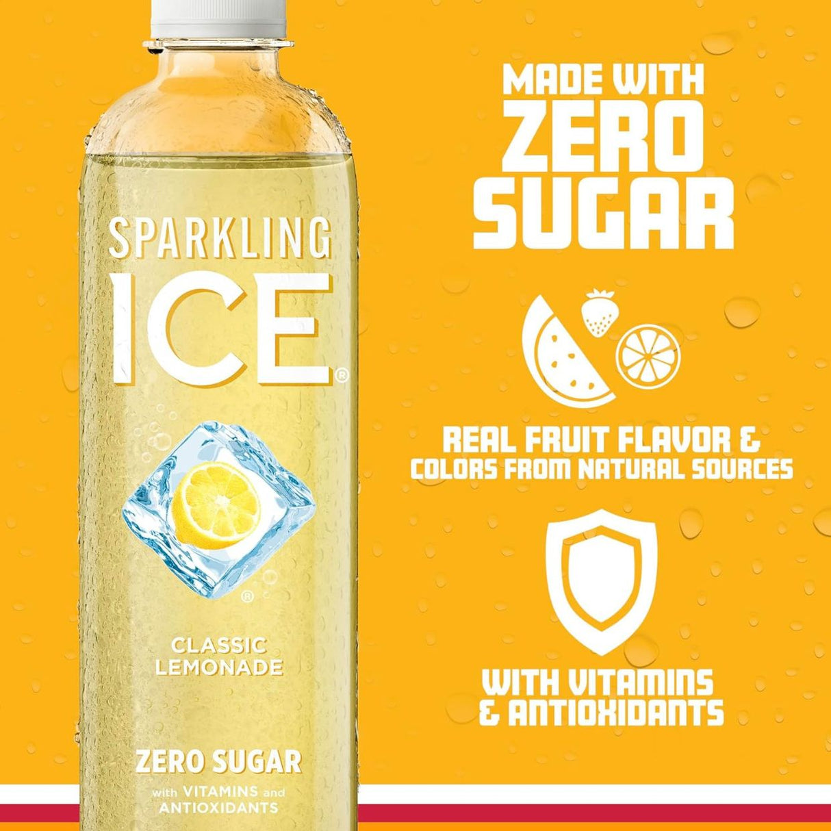 Bebida Gasificada Sparkling Ice sin Azúcar Limonada 502.8ml - Hidratación Sin Calorías 3