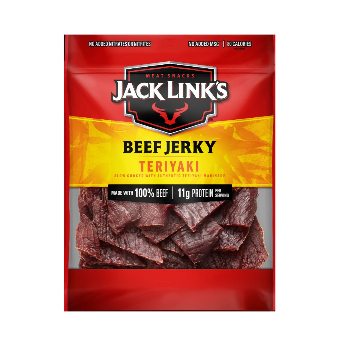 Carne Seca Beef Jerky Teriyaki Jack Links Paquete 3.25 Oz - Energía deportiva