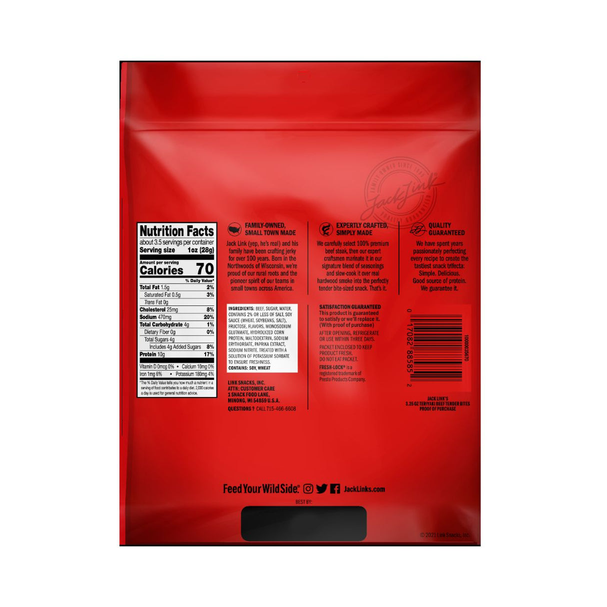 Tender Bites Teriyaki Jack Links - Energía deportiva 1