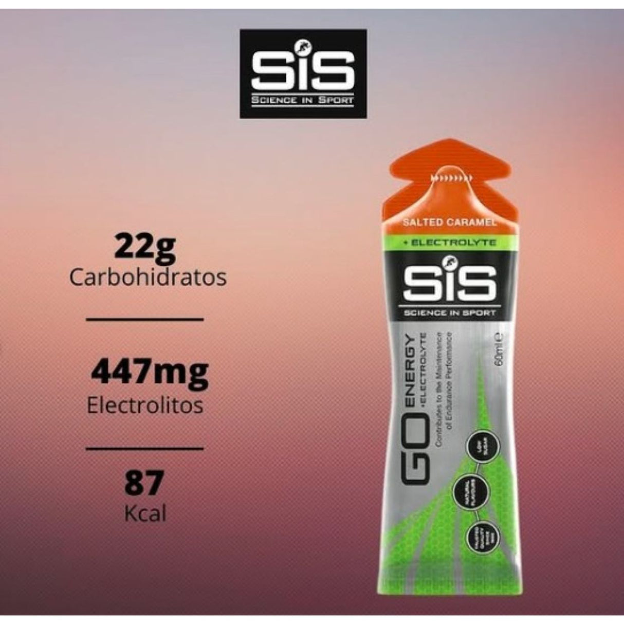 Gel Energético SIS Caramelo Salado 60ml - Hidratación Isotónica Electrolitos 2