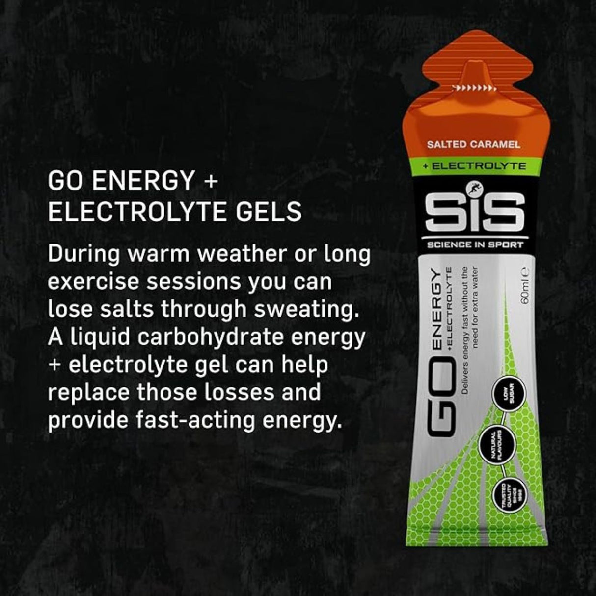 Gel Energético SIS Caramelo Salado 60ml - Hidratación Isotónica Electrolitos 3