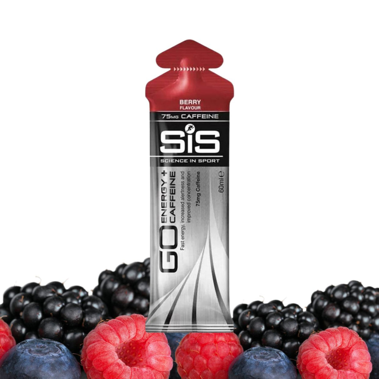 Suplemento SIS GO Berry Cafeína 60ml - Enfoque Mental Imagen 2