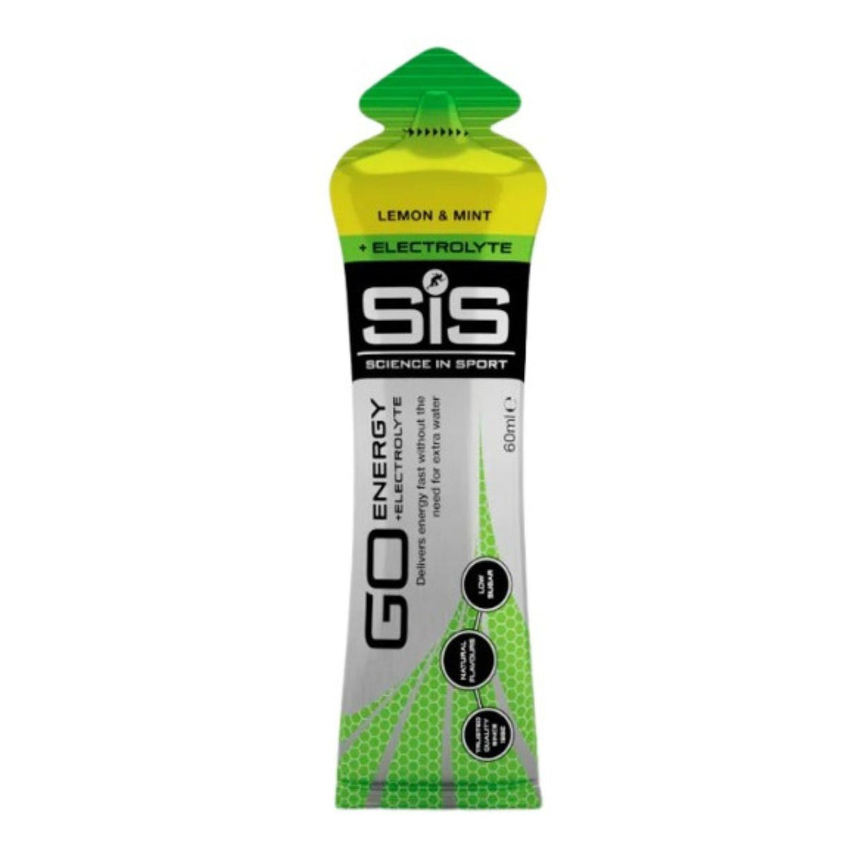 Gel Energético SIS GO Isotónica Limón Menta 60ml - Con Electrolitos 1