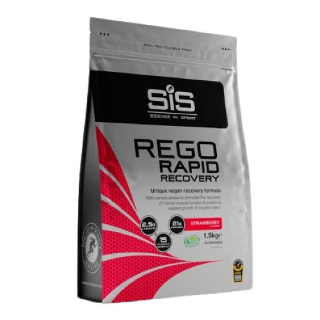 Polvo Recuperante SIS Fresa 1.6kg - Recuperación Rápida Imagen 1