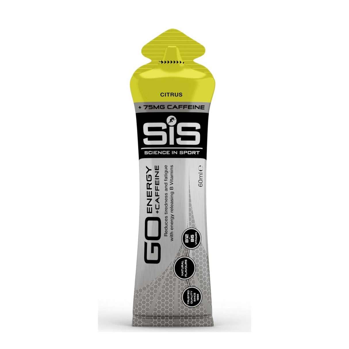 Gel Energético SIS GO Cítrico con Cafeína 60ml - Energía deportiva