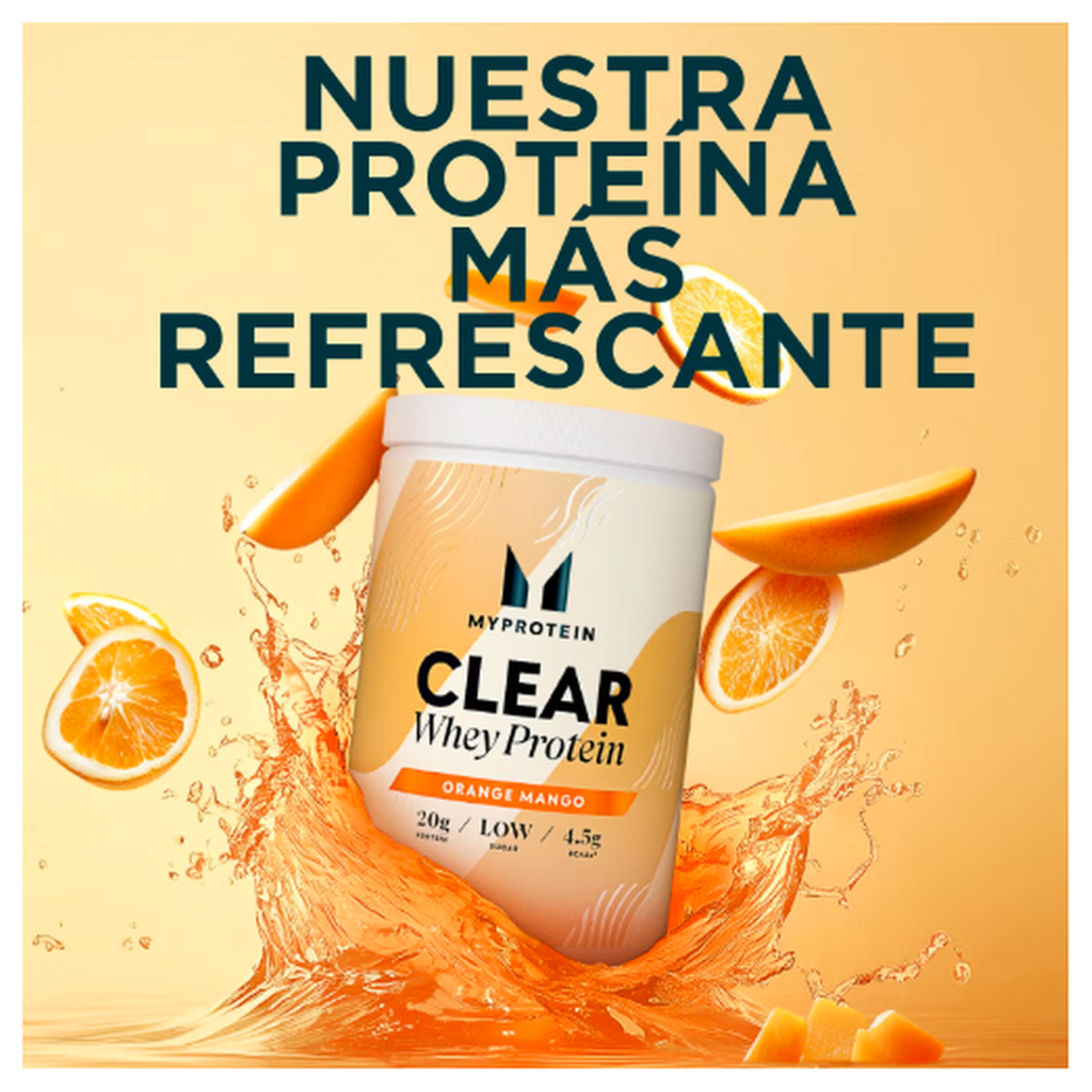 Myprotein Clear Whey Isolate Naranja Mango – batido proteico refrescante imagen 2