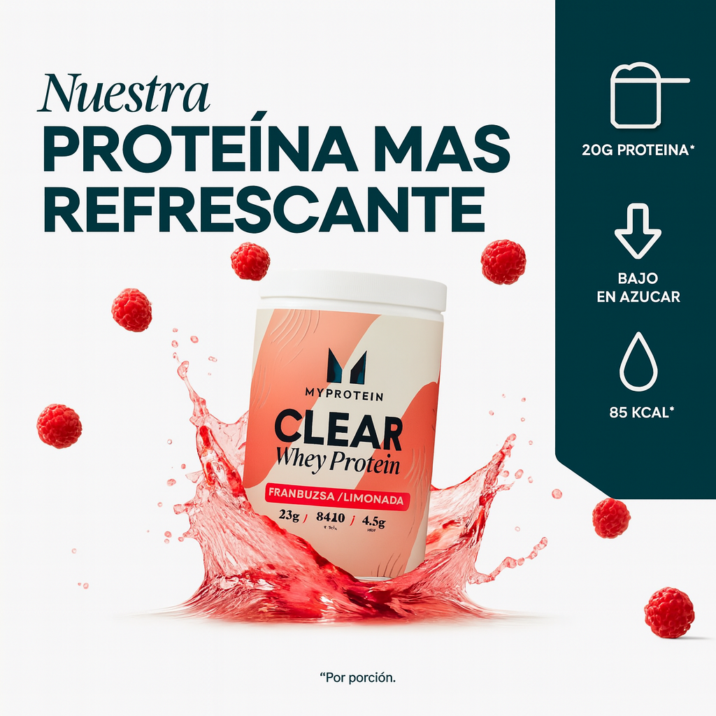 Myprotein Clear Whey Isolate 520g – Proteína ligera sin lactosa imagen 2
