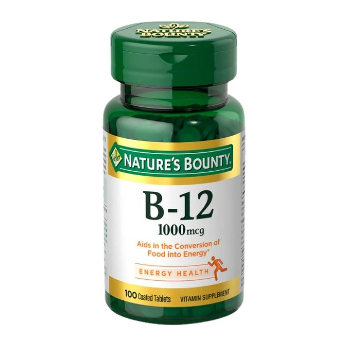 Suplemento Nature's Bounty Vitamina B-12 1000mcg 100 Cápsulas - Energía Imagen 1