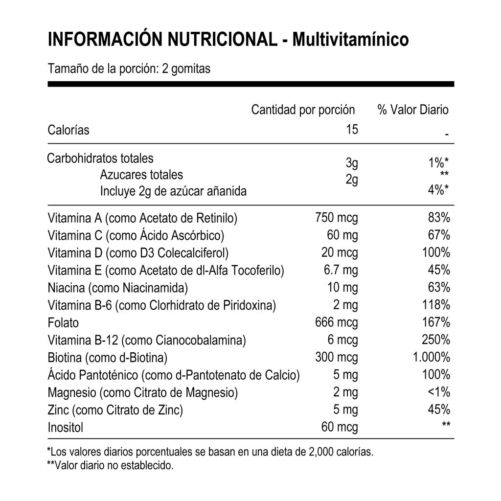 Gomitas Nature's Bounty Multivitamínicas 75 Gomitas - Energía Imagen 2
