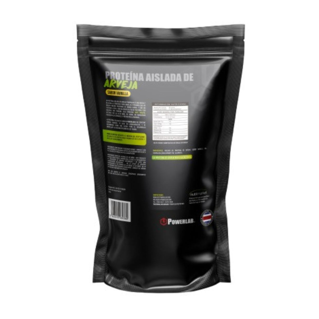 Proteína en Polvo PowerLab Aislada de Arveja 500g - 100% Vegana 2