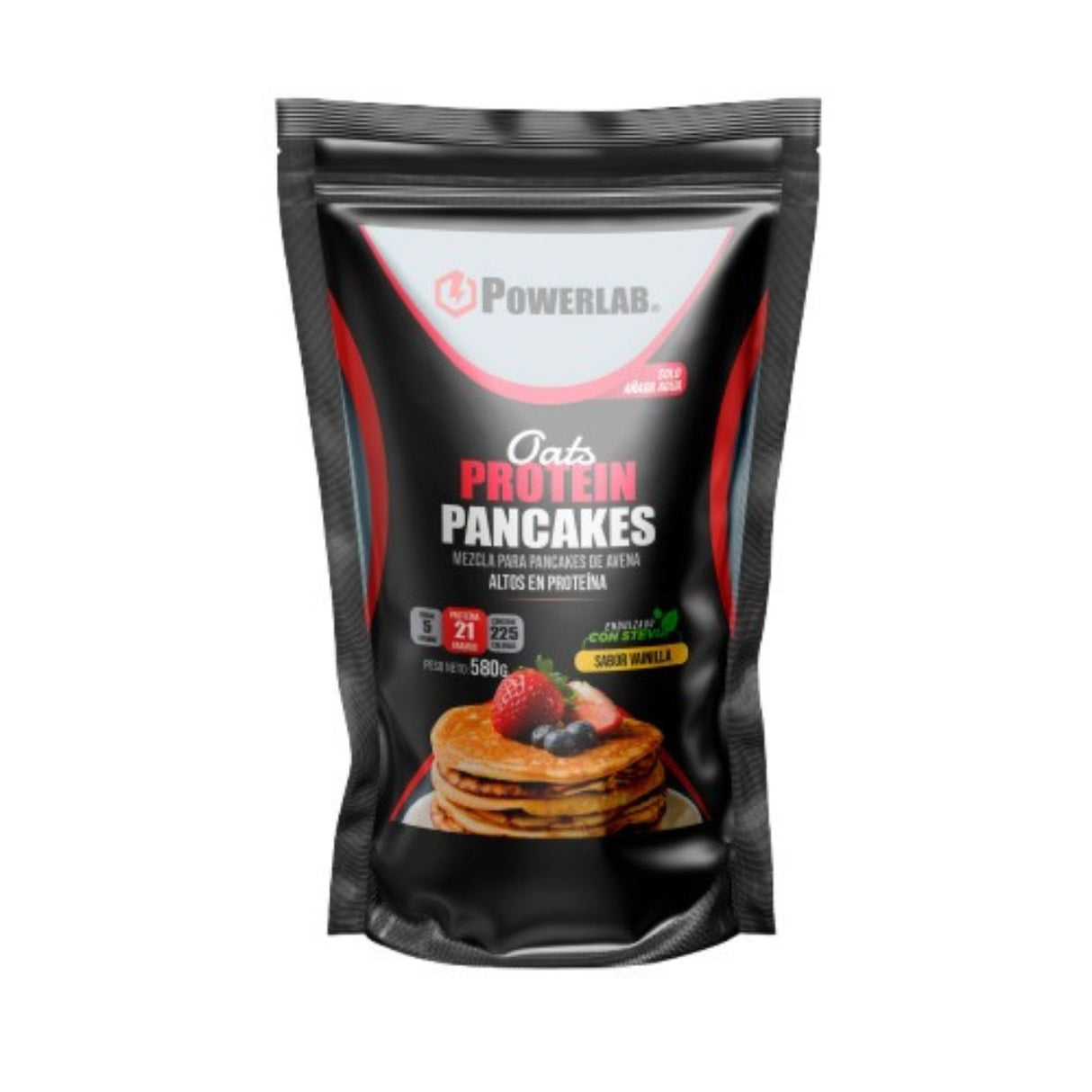 Proteína Pancakes PowerLab Oats Protein 580g - Aumento de Masa Muscular con 21g Proteína 1