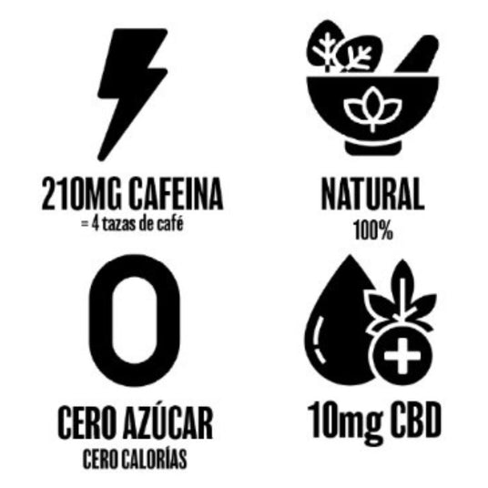 Bebida Energizante Rooster Uva CBD 300ml - Energía deportiva 3