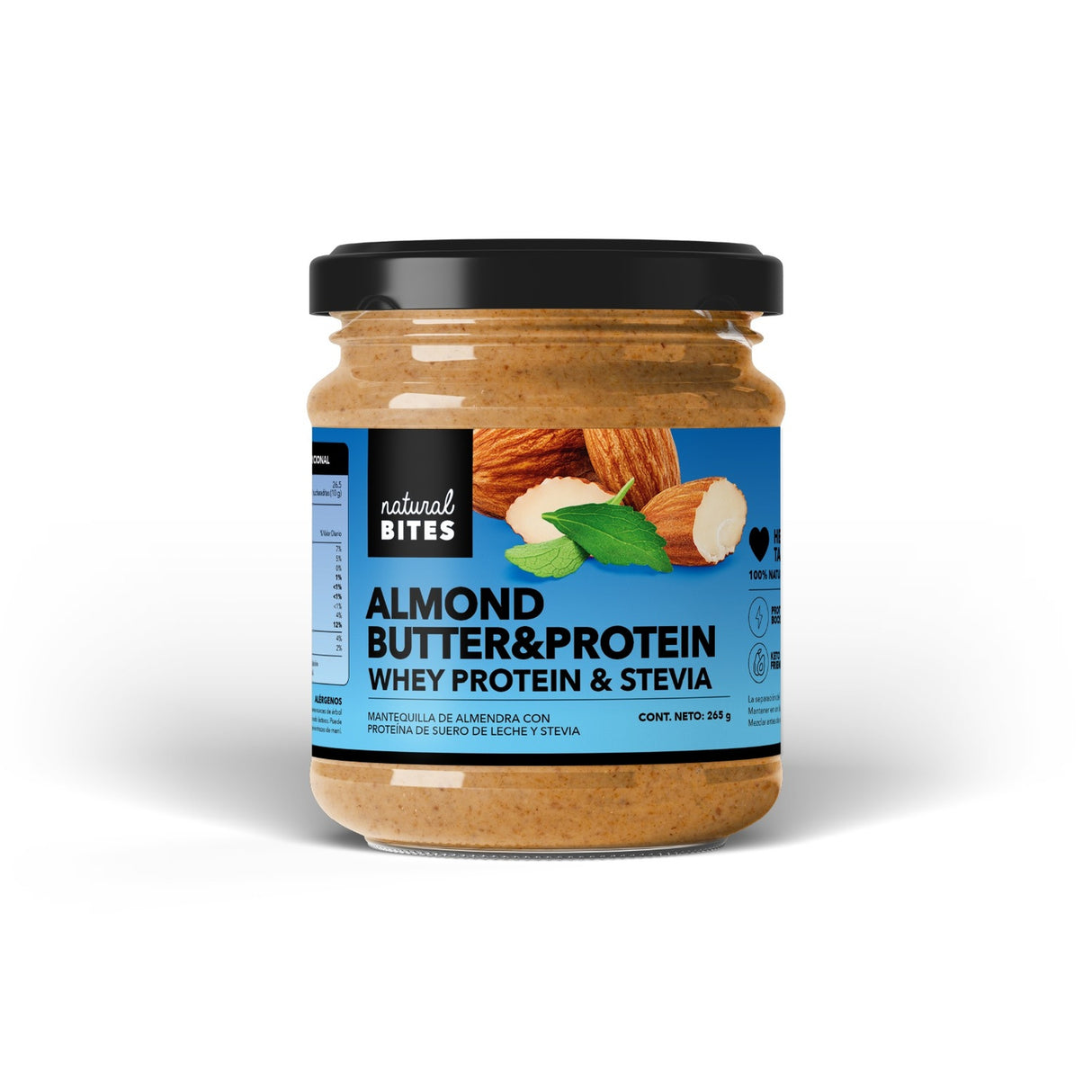 Mantequilla Natural Bites Almendra+Proteína 265g - Ganancia Muscular Imagen 1