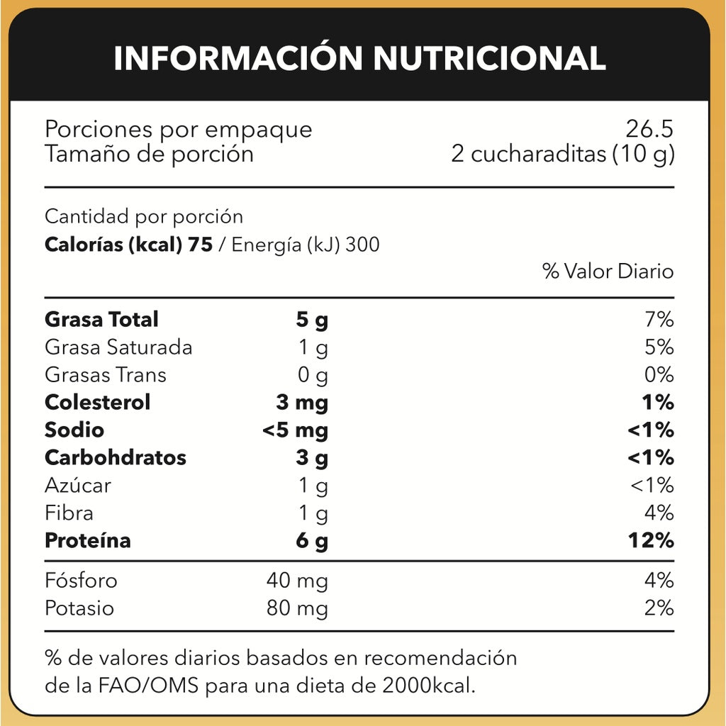 Mantequilla de maní, Natural Bites, con Whey Protein + Stevia, 265g, Energizante 3