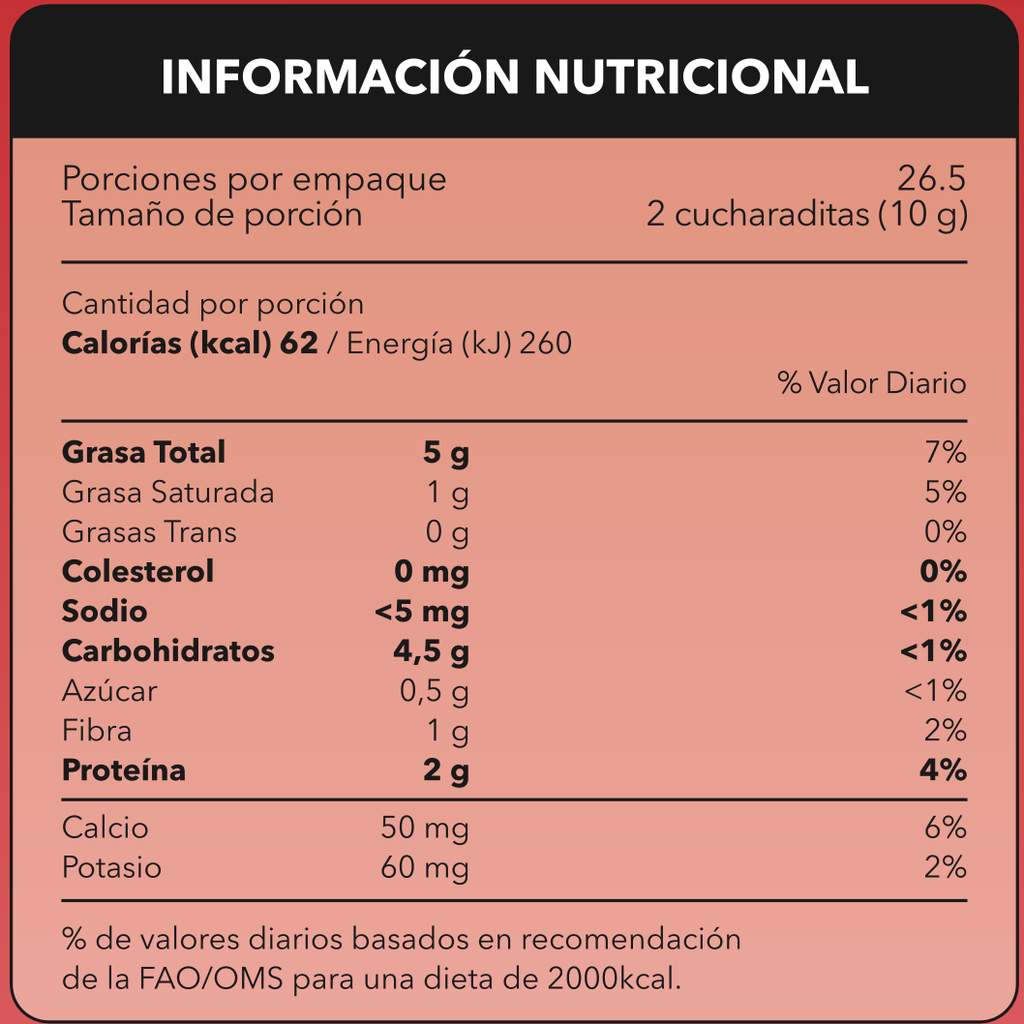 Mantequilla Natural Bites Marañón 265g - 100% Natural Imagen 3