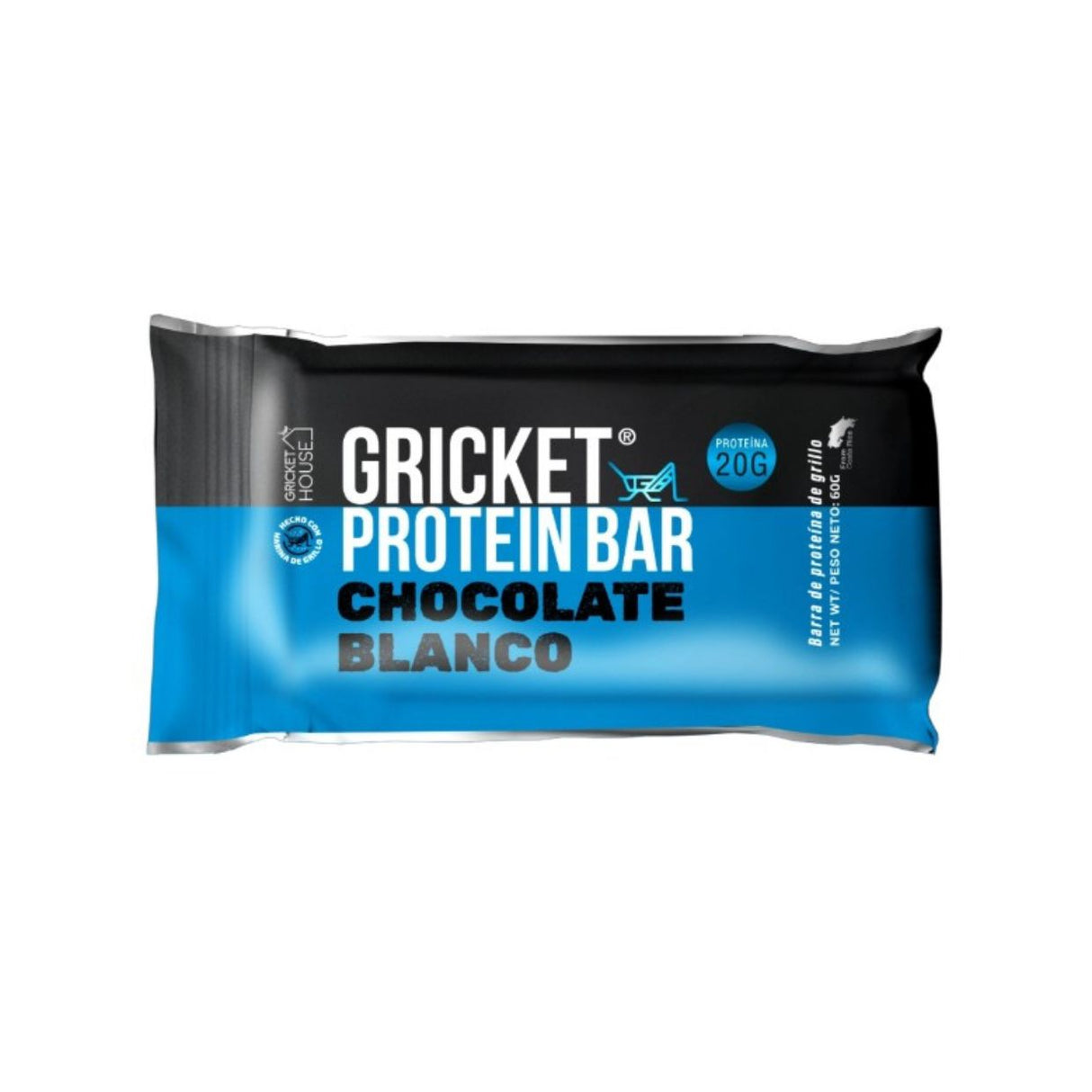 Barrita de proteína de grillo sabor chocolate blanco Mix - Energía deportiva