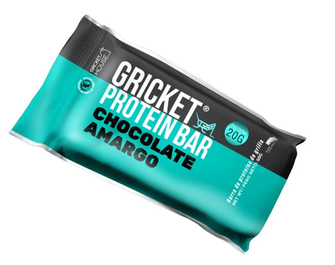 Barrita de Proteína Gricket House Chocolate Amargo 60g - Nutrición Deportiva 2