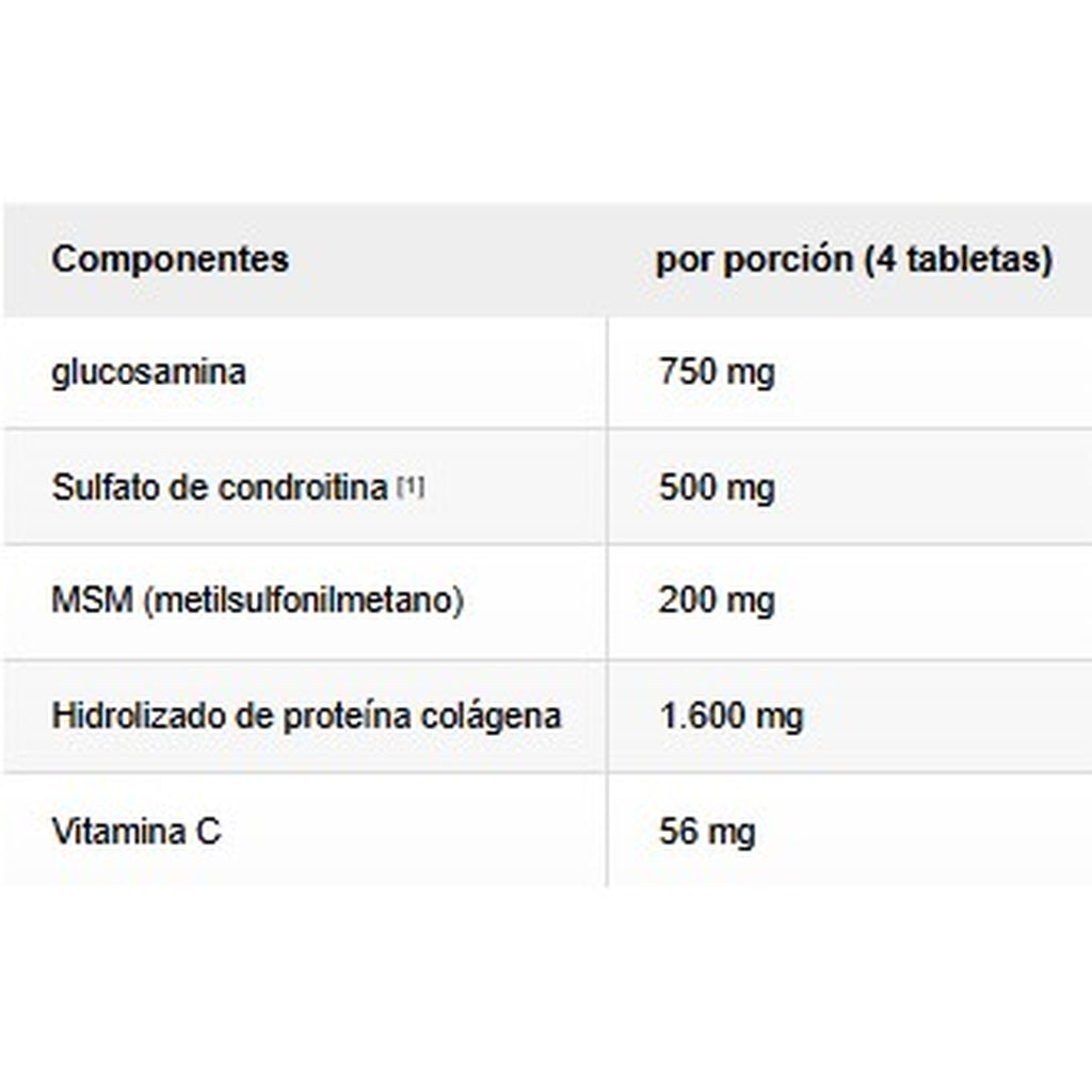 Suplemento Sponser Glucosamina Condroitina 180 Cápsulas - Movilidad Articular Imagen 2