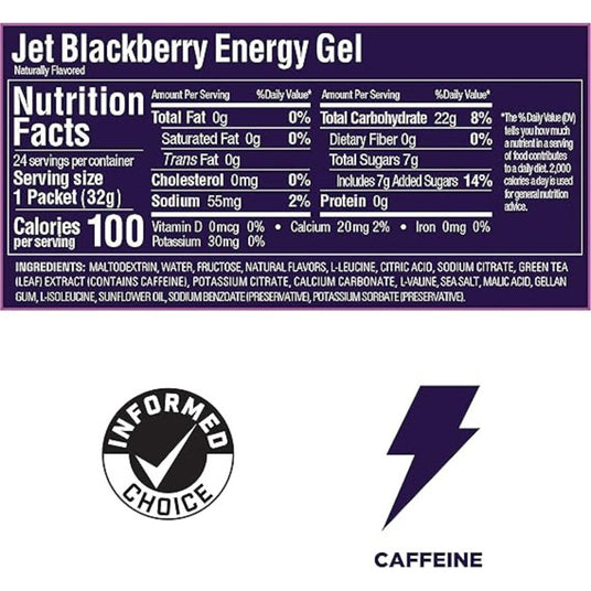 Gel Energizante GU Con Cafeína Mora 32g - Energía deportiva 2