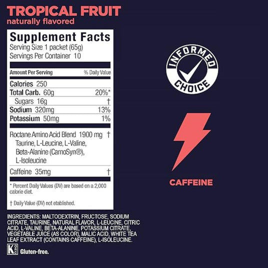 Bebida Energética Gu Roctane Frutas 65g - Energía deportiva 3