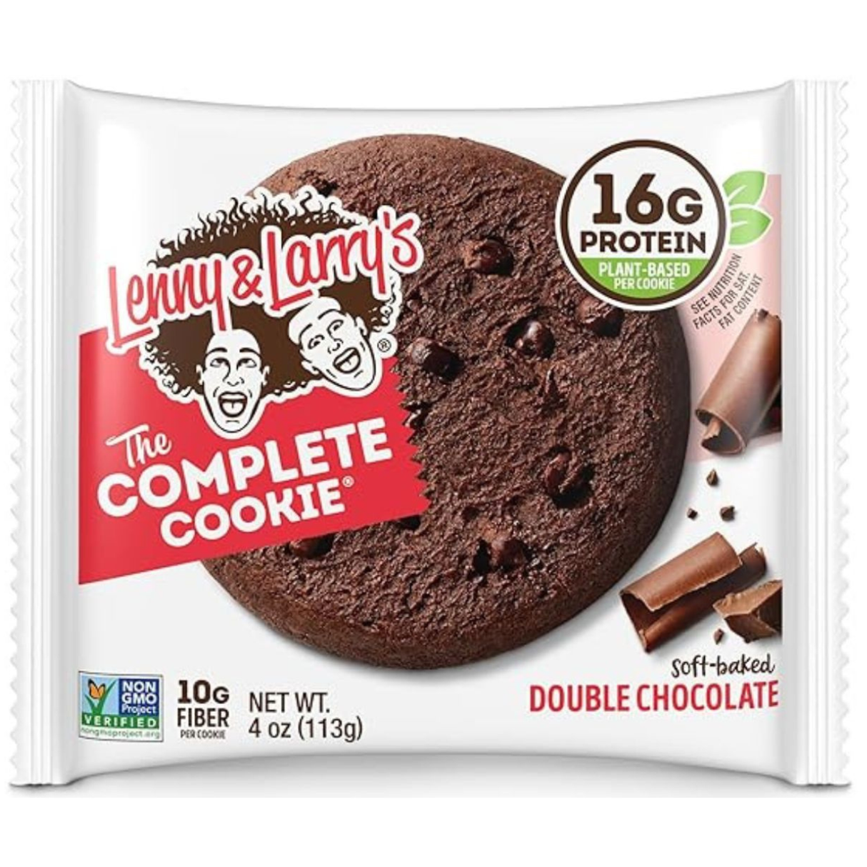 Lenny & Larry’s Galleta de Proteína Doble Chocolate 113g – Snack Vegano Energético imagen 1