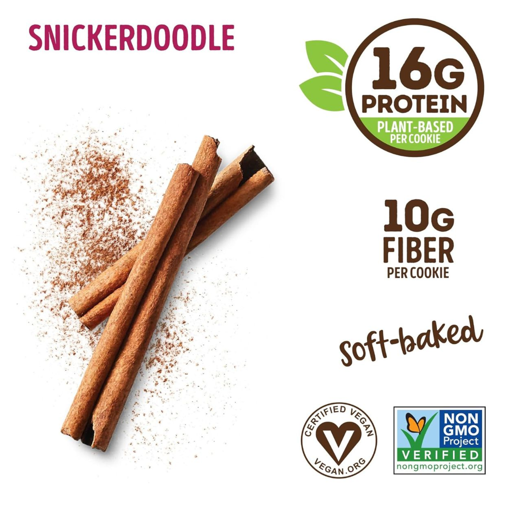 Galleta proteica vegana Lenny & Larry’s sabor canela – snack saludable imagen 2