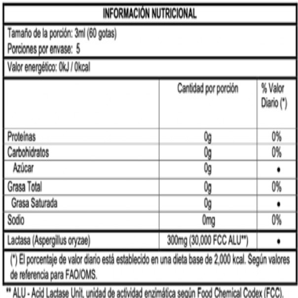 Suplemento Maxinutri Lactasa Líquida 15ml - Digestión Imagen 3