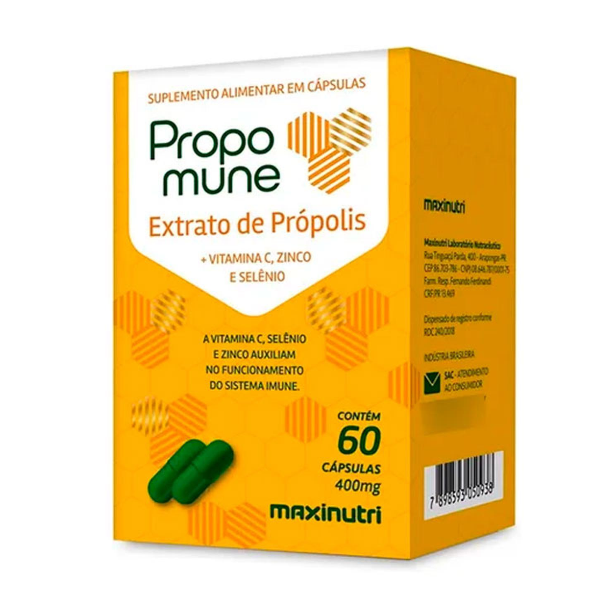 Suplemento Maxinutri Propomune 60 Cápsulas - Fortalece Sistema Inmunológico Imagen 1