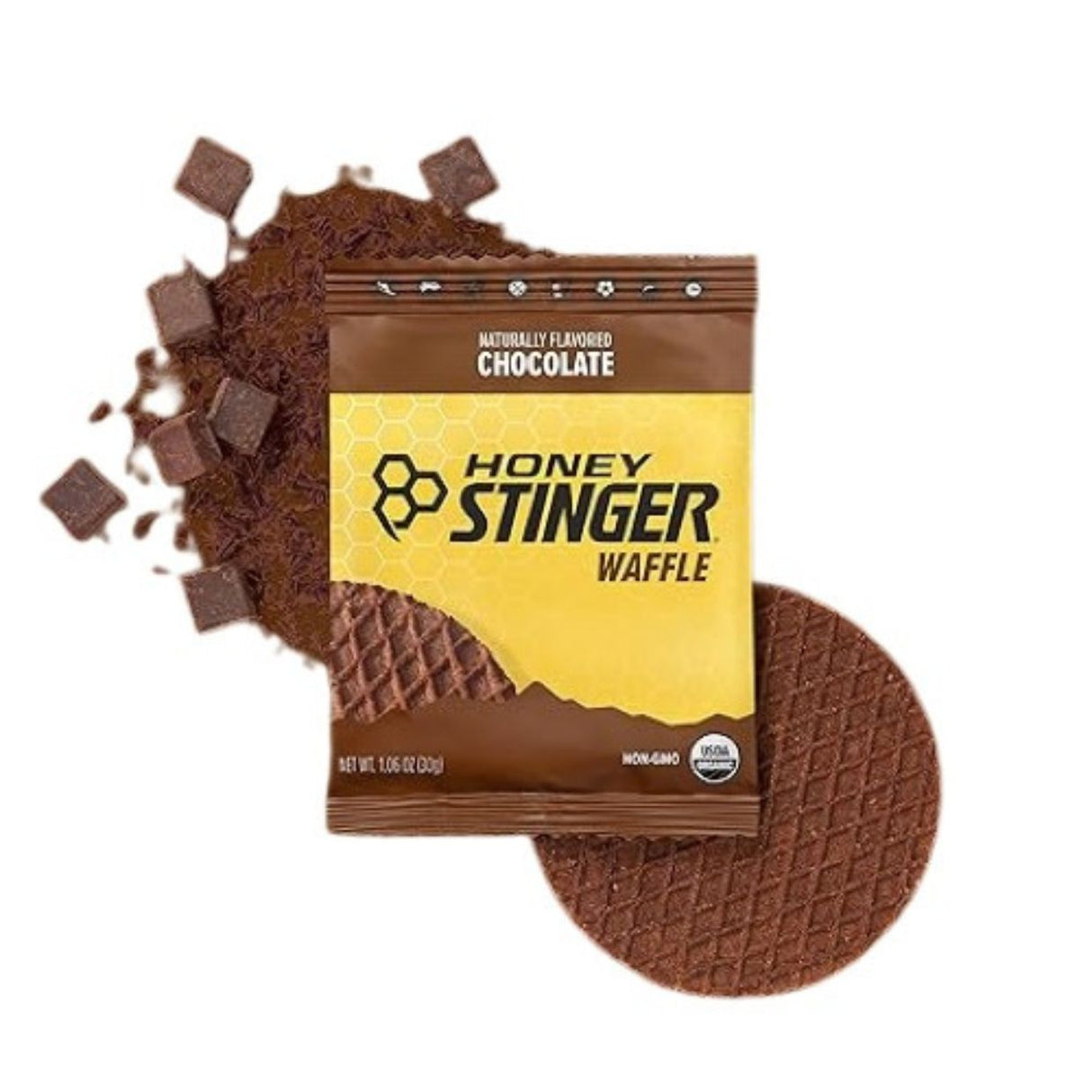 Galleta Energética Honey Stinger Waffle Chocolate 30g - Nutrición Orgánica Sin Gluten Fácil Digestión 2