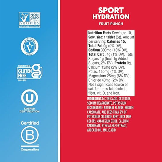 Pastillas Hidratantes Nuun Ponche Tropical 10 Tabletas - Hidratación con Electrolitos 4