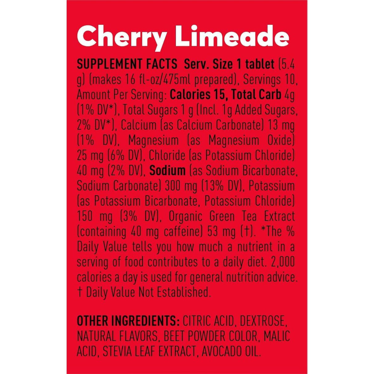 Pastillas Hidratantes Nuun Cherry Limeade 10 Tabletas - Hidratación con Cafeína 4
