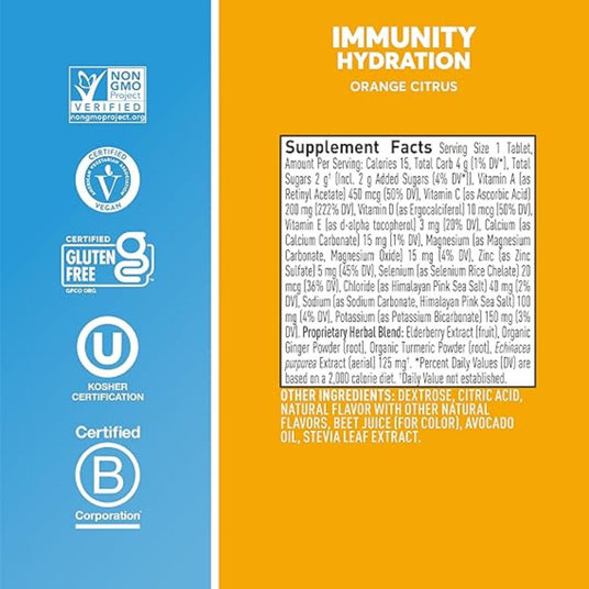 Pastillas Hidratantes Nuun Immunity Naranja 10 Tabletas - Energía deportiva 2