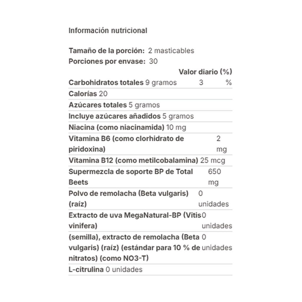 Masticables Force Factor Açaí Berry Portátil - Presión Arterial Imagen 5