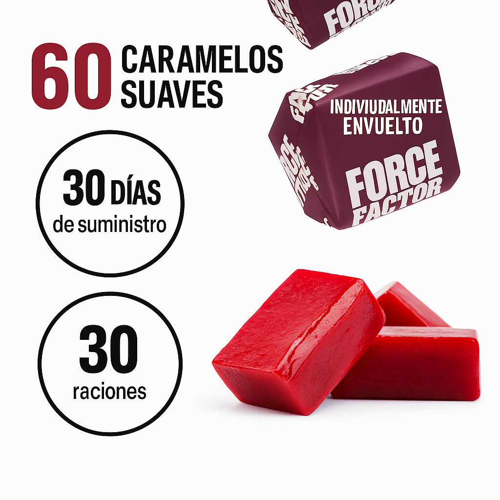 uplemento Force Factor Remolacha Açaí 60 piezas - Circulación Natural Imagen 2