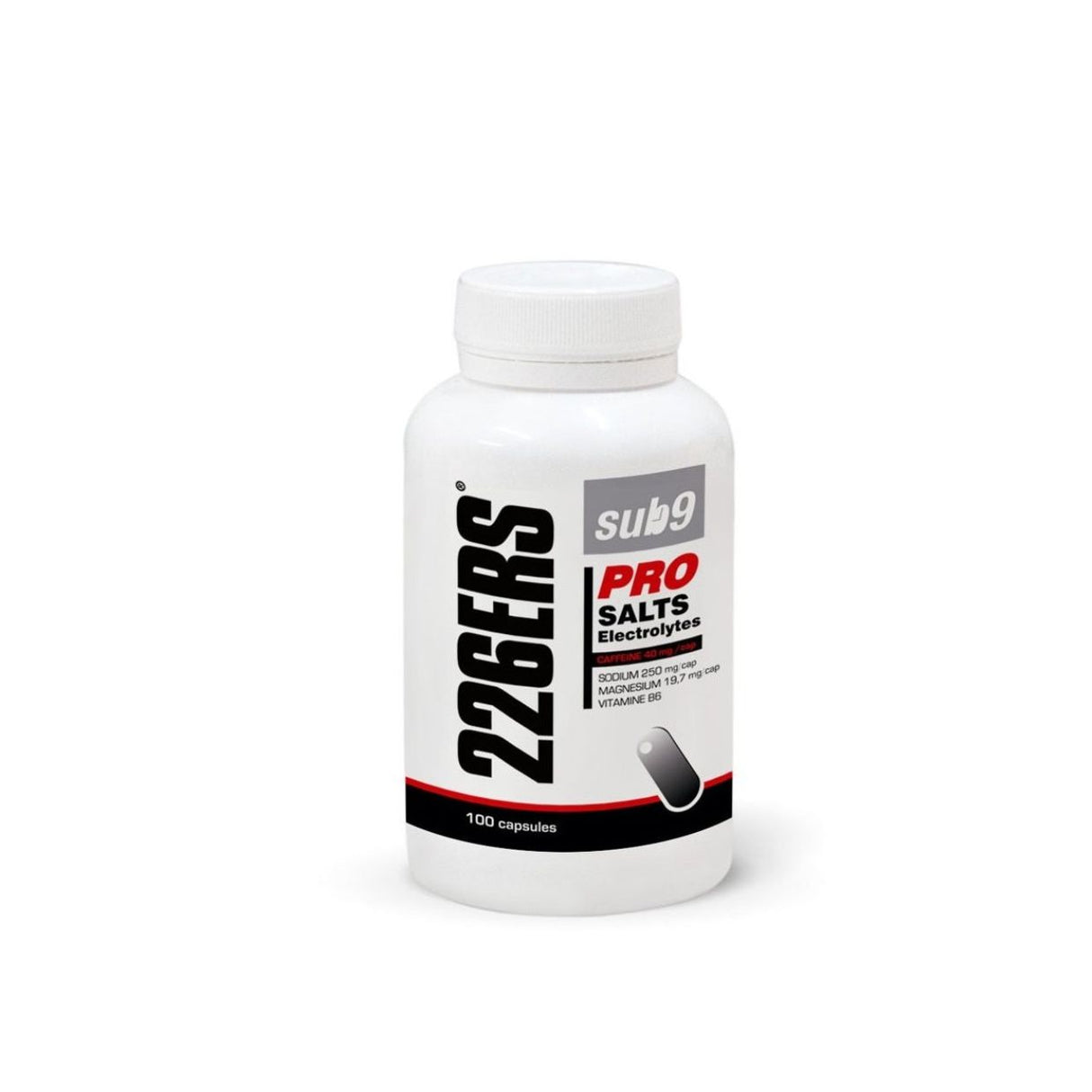 Pastillas Energéticas 226ERS Sales y Electrolitos con Cafeína 100 Cápsulas - Suplemento Deportivo Hidratación 1
