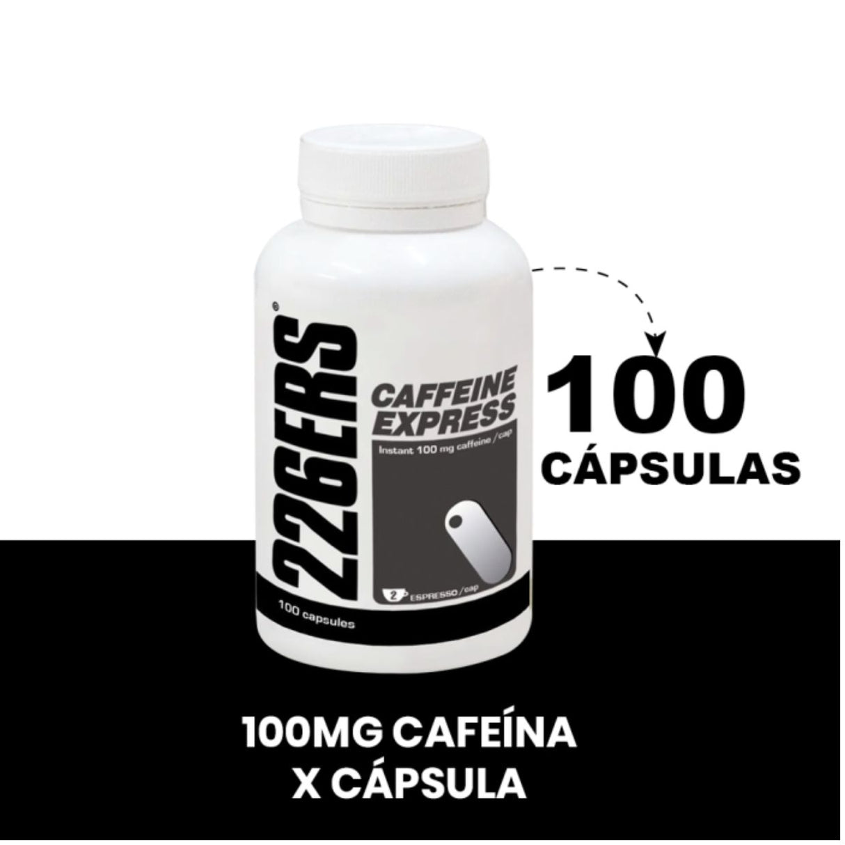 Pastillas 226ERS Cafeína Express 100 Capsulas - Energía deportiva 2