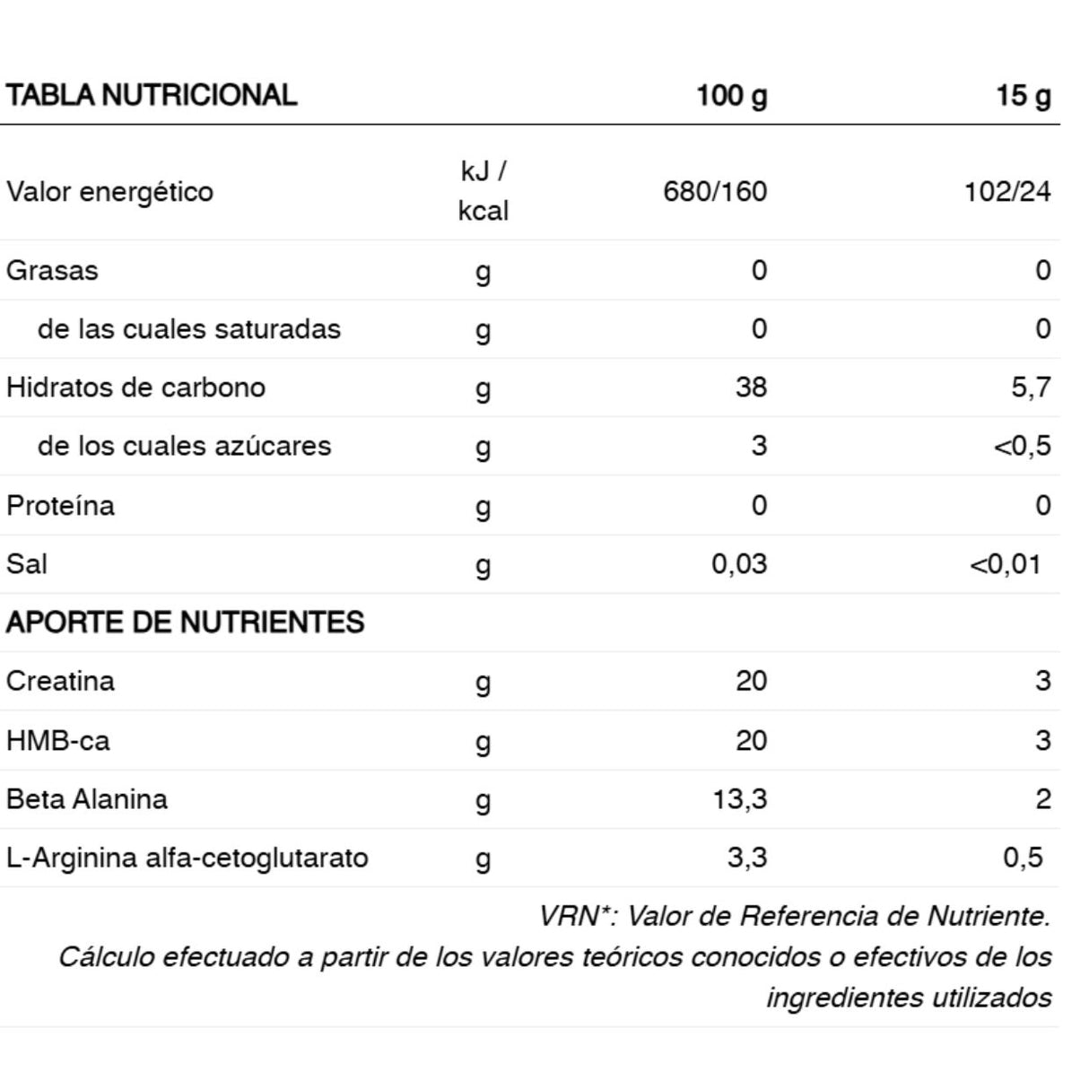 Suplemento deportivo Pre Workout 226ERS Sandía 300g - Energía 2