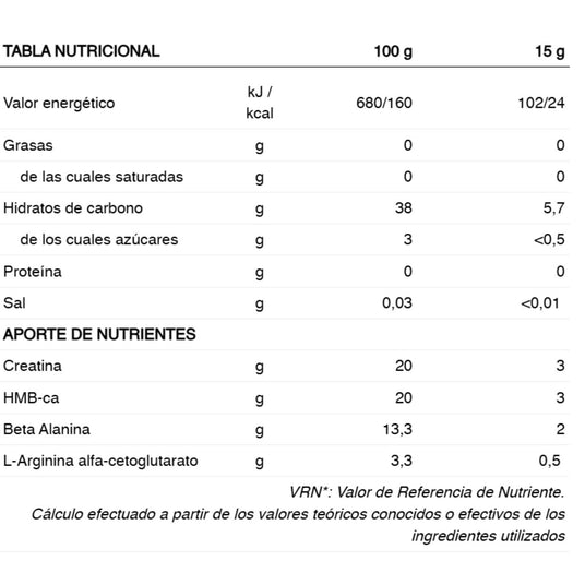 Suplemento deportivo Pre Workout 226ERS Sandía 300g - Energía 2
