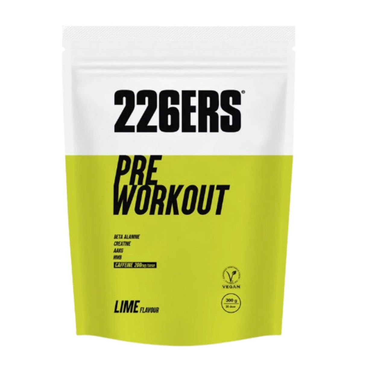 Suplemento deportivo Pre Workout 226ERS Limón 300g - Energía deportiva