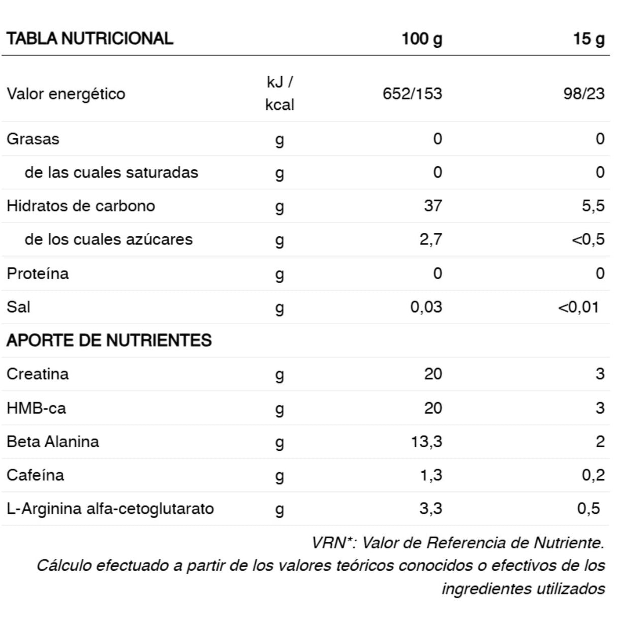 Suplemento deportivo Pre Workout 226ERS Limón 300g - Energía 2