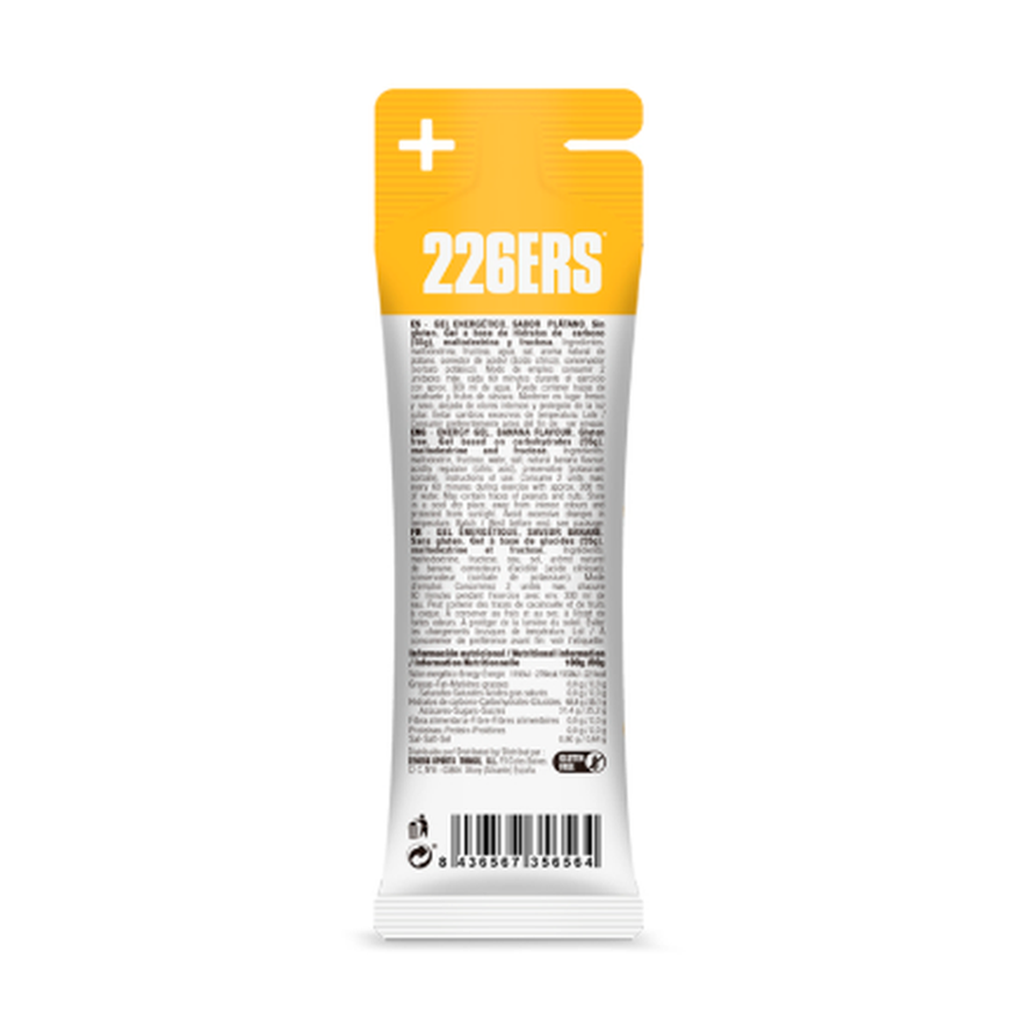 Gel Fructosa 226ERS Banano 80g - 55g Carbohidratos Rápidos Imagen 2