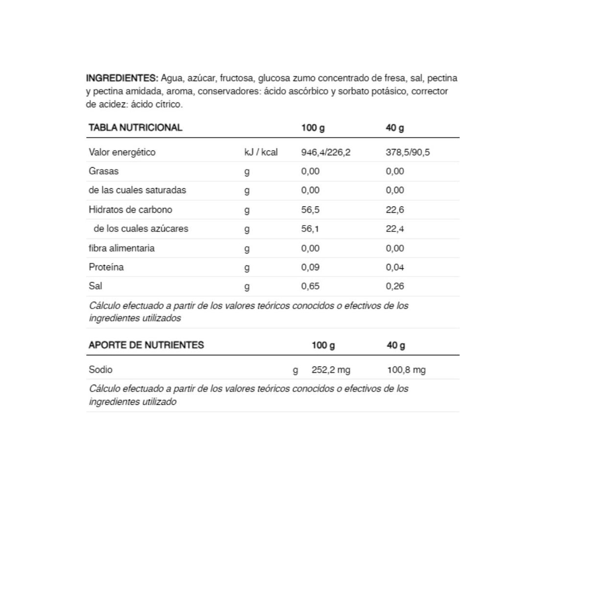 Gel Energético 226ERS Hydrajelly Fresa 40g - Energía deportiva 2