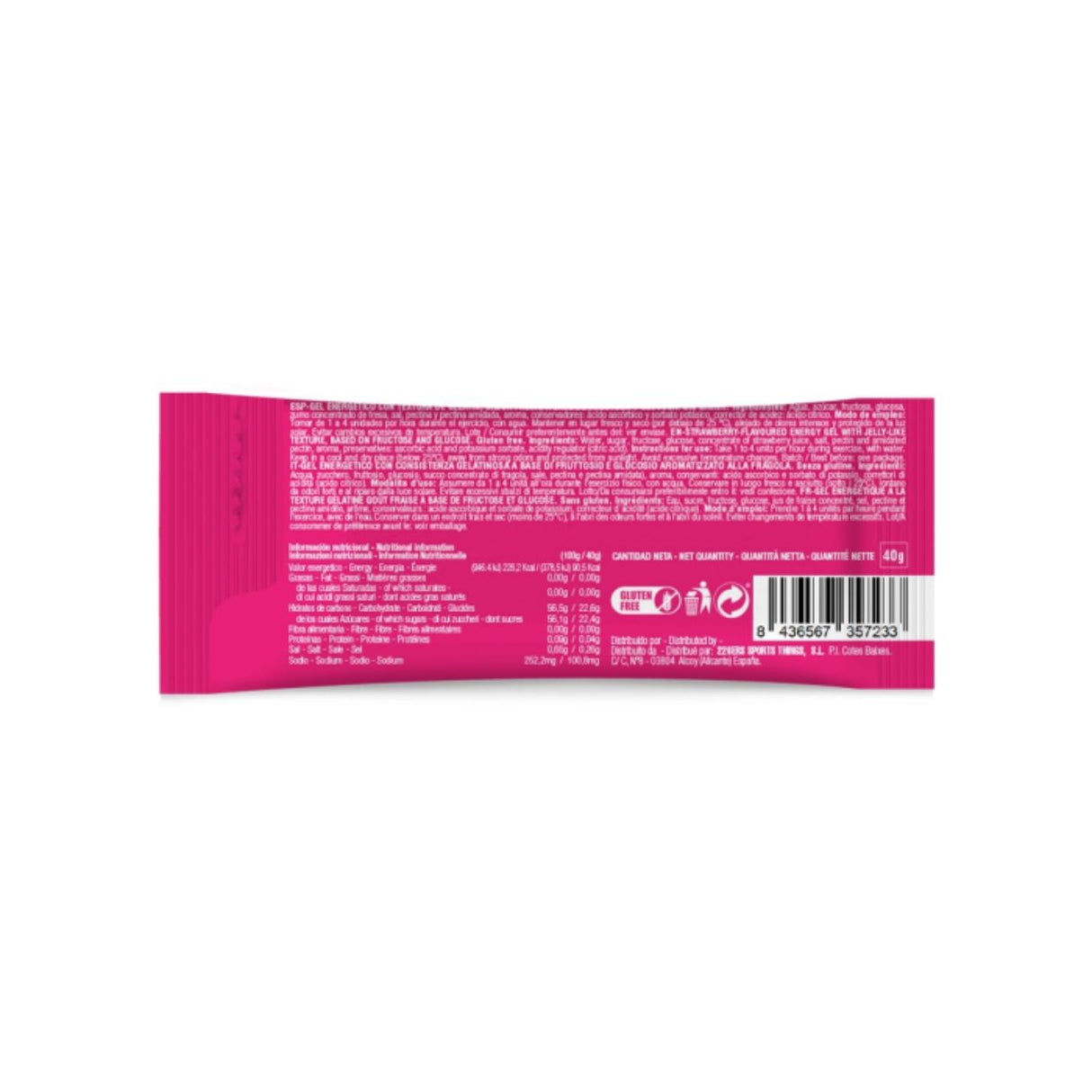 Gel Energético 226ERS Hydrajelly Fresa 40g - Energía deportiva 1