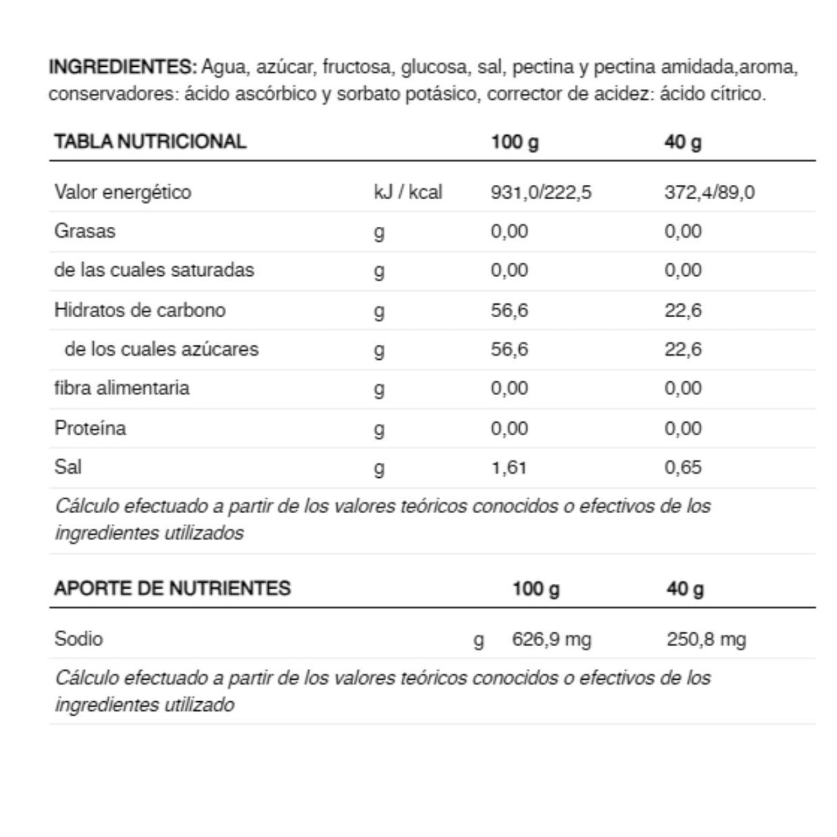 Gel Energético 226ERS Hydrajelly Caramelo 40g - Energía deportiva 2