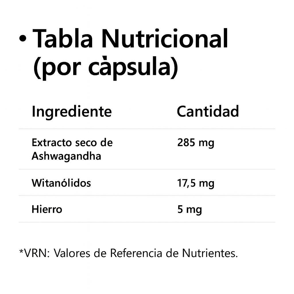 Ashwagandha con Hierro - Energía y Calma Natural-Imagen 2
