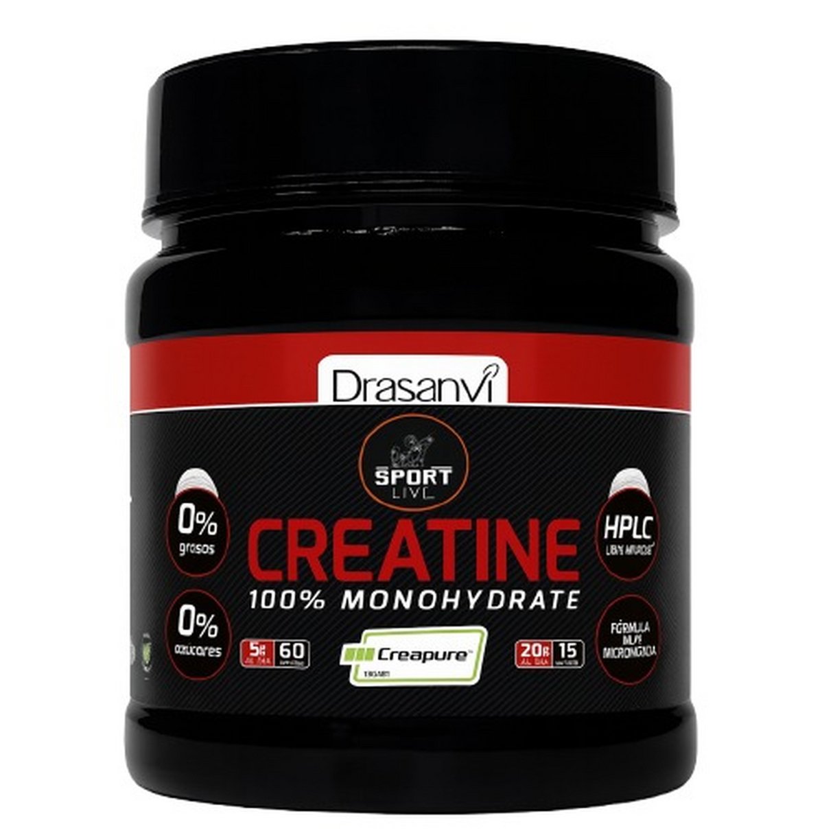 Creatina Drasanvi Creapure Certificada 300g - Fuerza y Potencia Imagen 1