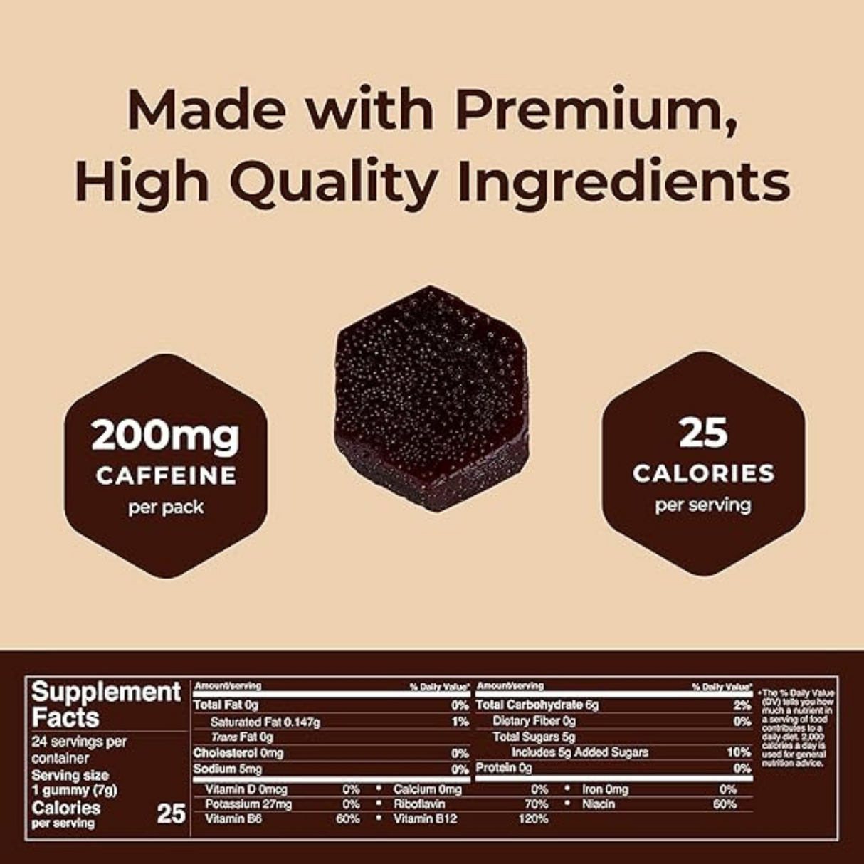 Gomitas Energéticas Mocca Shots con Cafeína Chocolate Holandés 14g - Energía Instantánea 5