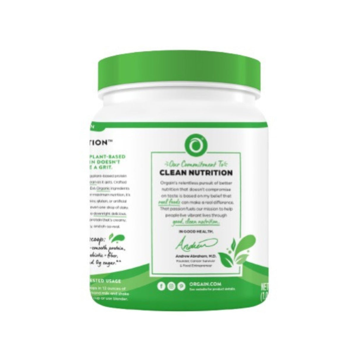Proteína en polvo a base de plantas Organic Protein Chocolate 920g- Energía deportiva 2