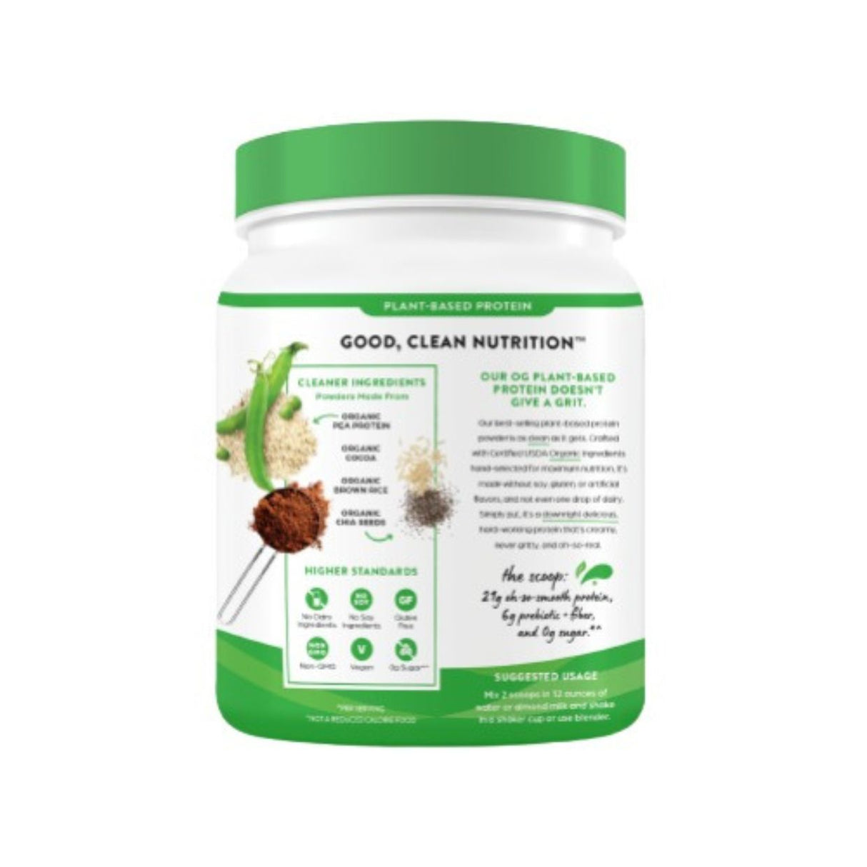Proteína en polvo a base de plantas Organic Protein Chocolate 920g- Energía deportiva 1